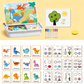 🔥While Supplies Last 40% OFF!🎉 Magnetic Puzzle Dress-Up Game Children's Double-Sided Educational Toy Portable Preschool Learning Toy