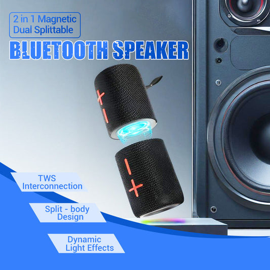 🎅Christmas Pre-sale🎁 2 in 1 Magnetic Dual Splittable Bluetooth Speaker