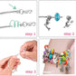 💫 60% OFF NOW! 🎁 Charm Bracelet Making Kit - Includes Beads & Tools, Creative Fun for Kids/Adults, Perfect Gift Idea 👧📦