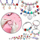 💫 60% OFF NOW! 🎁 Charm Bracelet Making Kit - Includes Beads & Tools, Creative Fun for Kids/Adults, Perfect Gift Idea 👧📦