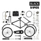 1: 10 Simulation Mini DIY Retro Bicycle Model Ornament