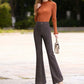 Women's High Waisted Micro-Flared Pants