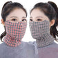 Plaid Cotton Neck Gaiter Face Mask