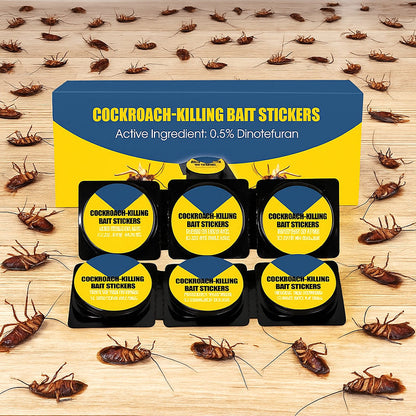 Powerful Cockroach-Killing Bait Stickers