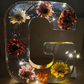 LED Floral Resin Letter Night Light